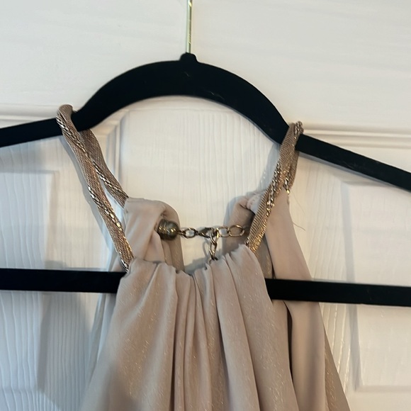 Layered champagne dress - Picture 2 of 4